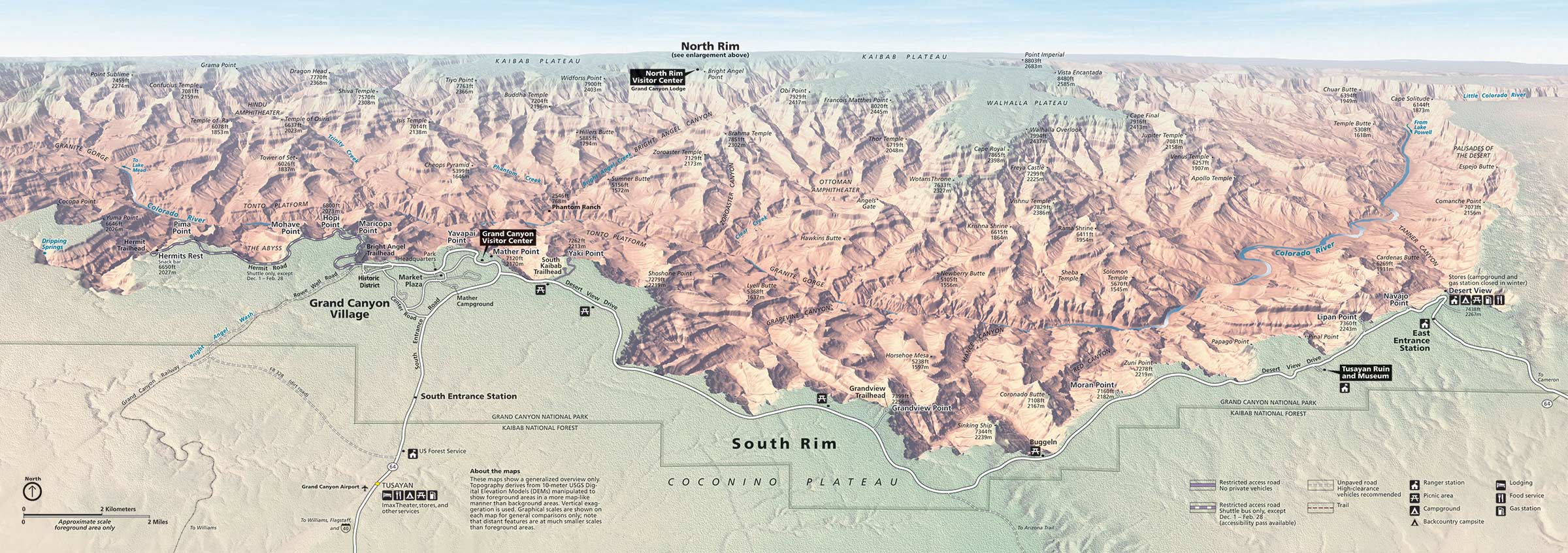 View Grand Canyon Map