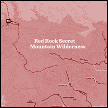 Red Rock Secret Mountain Map of Arizona