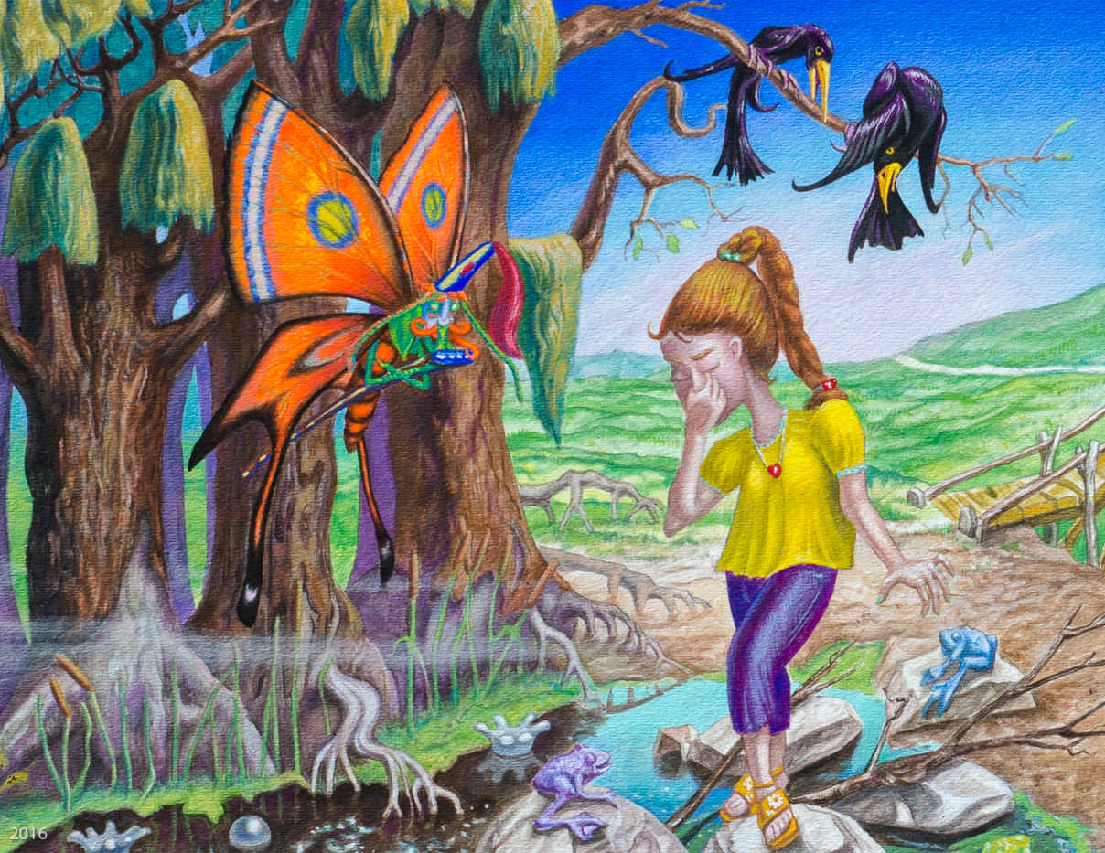 The Butterfly and the Moth — gallery image 12 Original book illustration