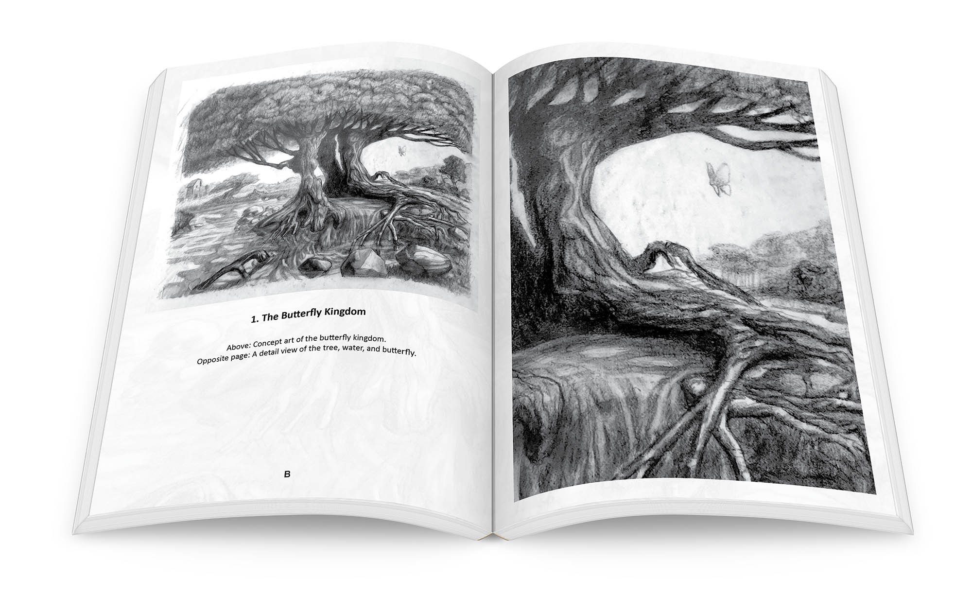 The Butterfly and the Moth — gallery image 3 Original book illustration