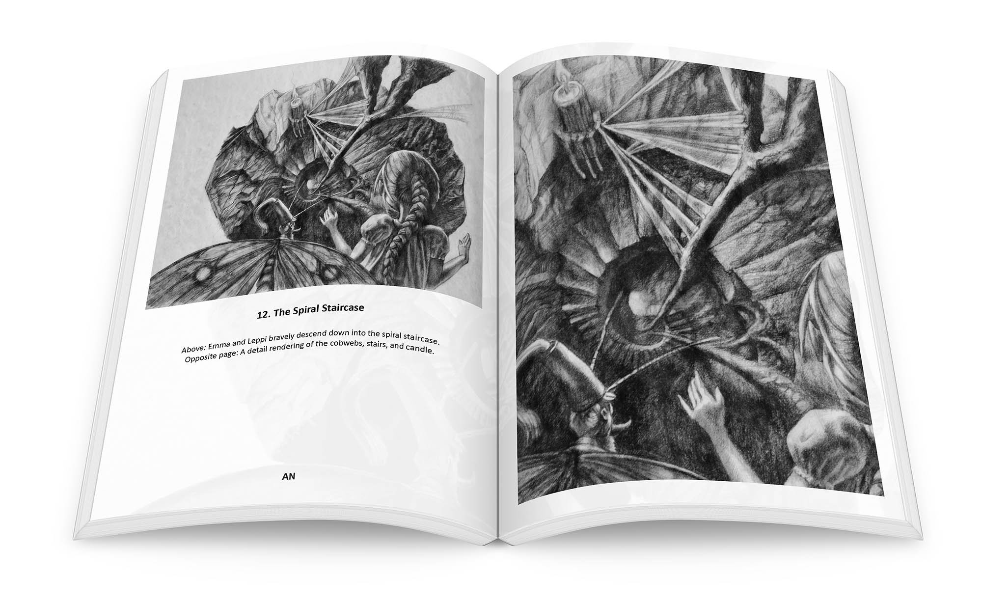 The Butterfly and the Moth — gallery image 2 Original book illustration